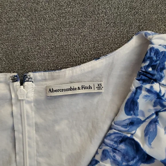 Abercrombie & Fitch Blue Floral Dress - Picture 15 of 16